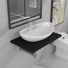 2-piece Bathroom Furniture Set ceramic black