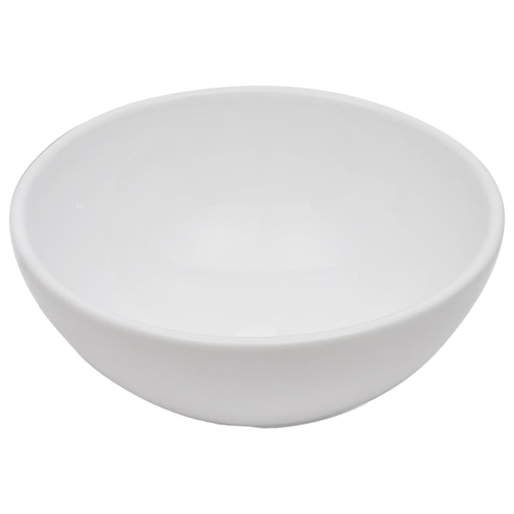 2-Delige Badkamermeubelset Keramiek Zwart 60 cm schap en 40 cm ronde wastafel