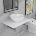 2-piece Ceramic Bathroom Vanity Set White