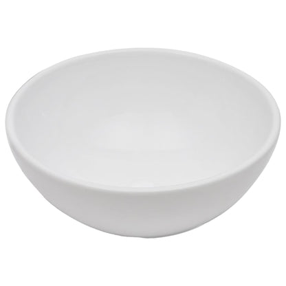 2-Delige Badkamermeubelset Keramiek Wit 60 cm schap en 40 cm ronde wastafel