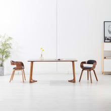 Eetkamerstoelen Stof En Gebogen Hout 2 Donkergrijs