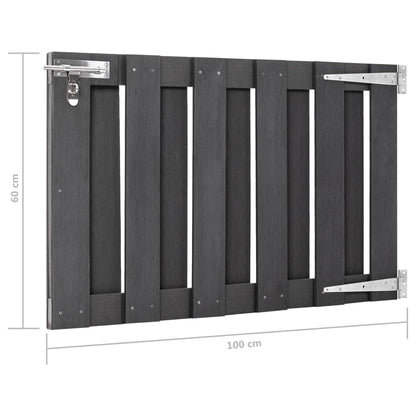 Poort 100x60 cm HKC grijs 100 x 60 cm