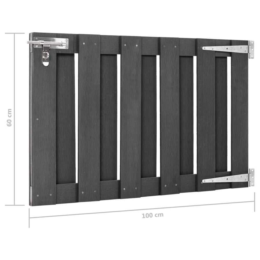 Poort 100x60 cm HKC grijs 100 x 60 cm