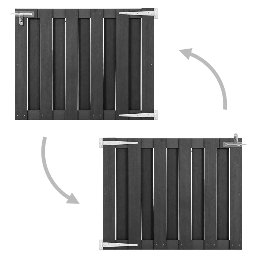 Poort 100x80 cm HKC grijs 100 x 80 cm