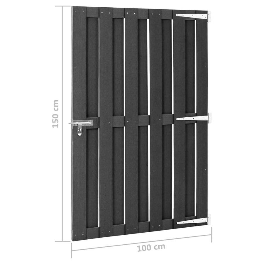 Poort 100x150 cm HKC grijs 100 x 150 cm