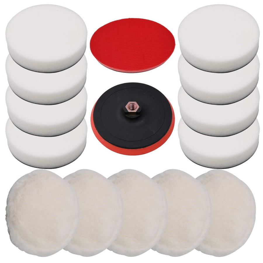 14-Delige Polijstpadset 180 Mm 180 mm (14 st)
