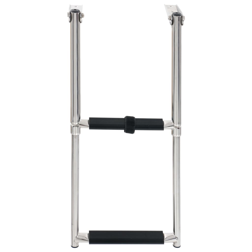 Boordladder Inklapbaar Met 2 Sporten Roestvrij Staal 28.3 x 59.6 cm