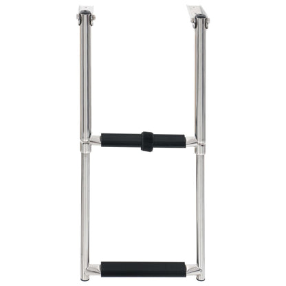 Boordladder Inklapbaar Met 2 Sporten Roestvrij Staal 28.3 x 59.6 cm