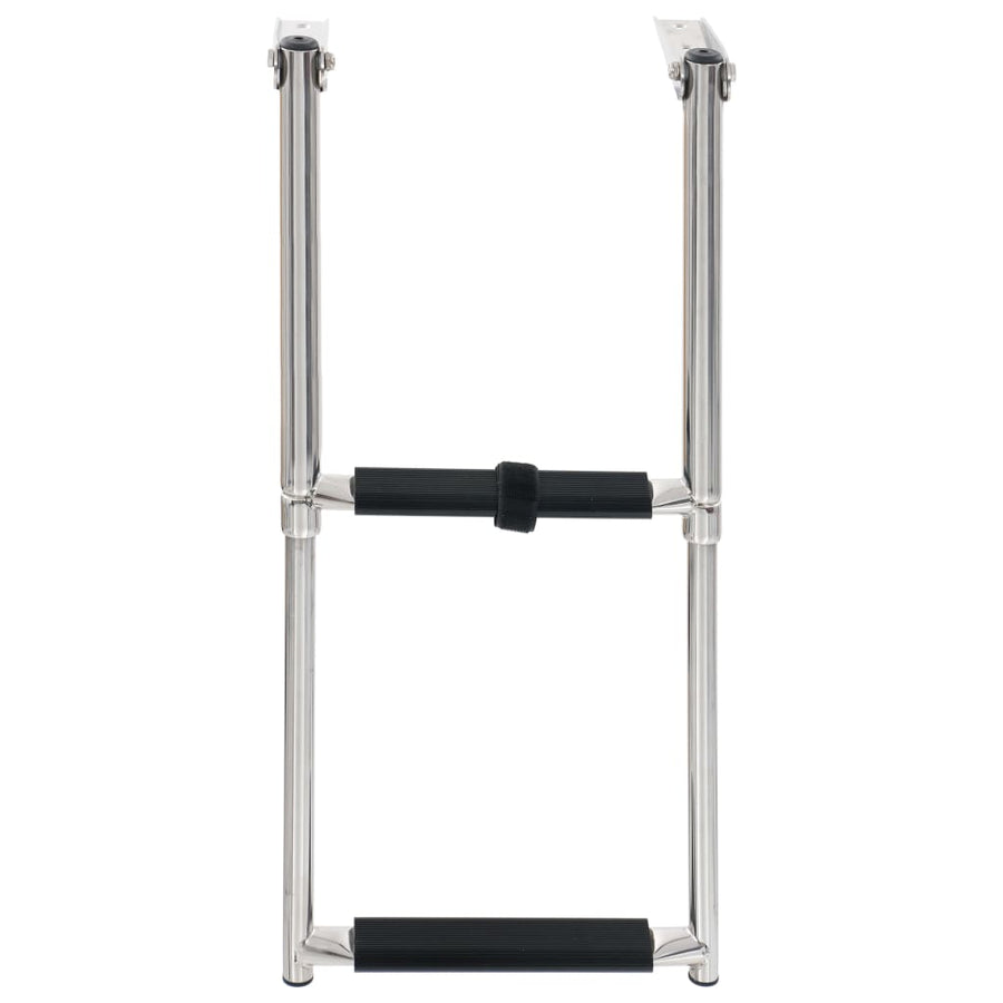 Boordladder Inklapbaar Met 2 Sporten Roestvrij Staal 28.3 x 59.6 cm