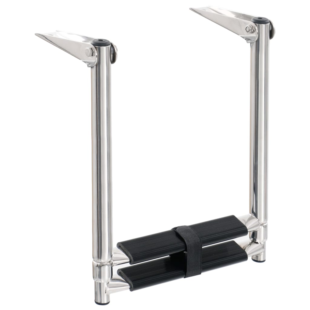 Boordladder Inklapbaar Met 2 Sporten Roestvrij Staal 28.3 x 59.6 cm