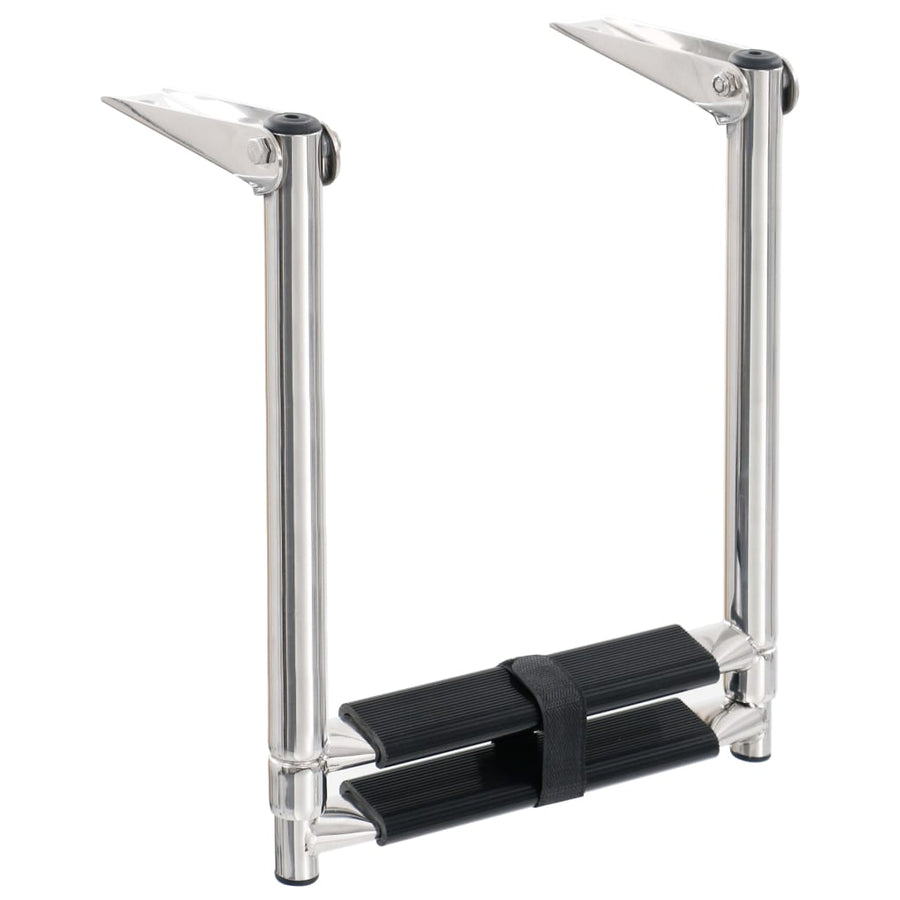 Boordladder Inklapbaar Met 2 Sporten Roestvrij Staal 28.3 x 59.6 cm