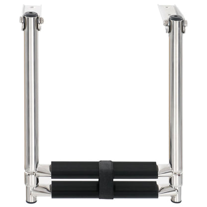 Boordladder Inklapbaar Met 2 Sporten Roestvrij Staal 28.3 x 59.6 cm