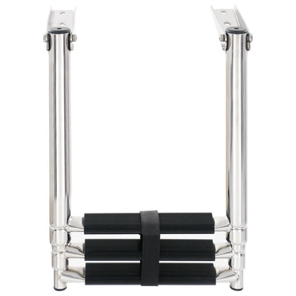 Boordladder Inklapbaar Met 3 Sporten Roestvrij Staal 28.3 x 87.9 cm