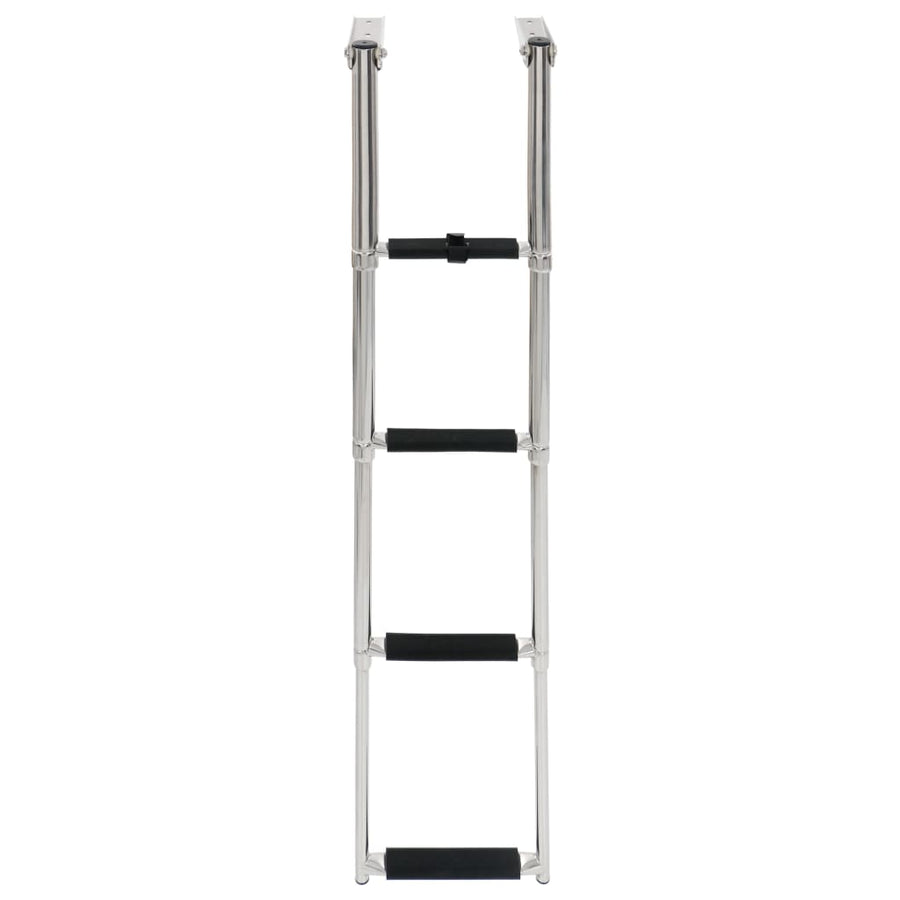 Boordladder Inklapbaar Met 4 Sporten Roestvrij Staal 28.3 x 115.6 cm
