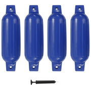 Bootstootkussens 4 st 41x11,5 cm blauw PVC