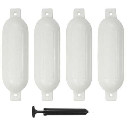 Bootstootkussens Pvc 4 51 x 14 cm Wit