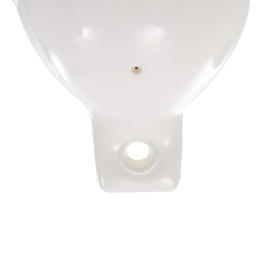 Bootstootkussens 4 St 58,5X16,5 Cm Pvc Wit 58.5 x 16.5 cm