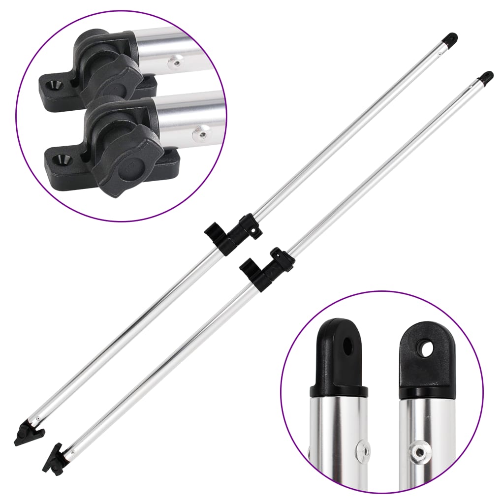 Biminitop Steunpalen 2 St Aluminium