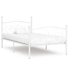 Bedframe metaal wit 90x200 cm