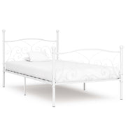 Bedframe metaal wit 90x200 cm