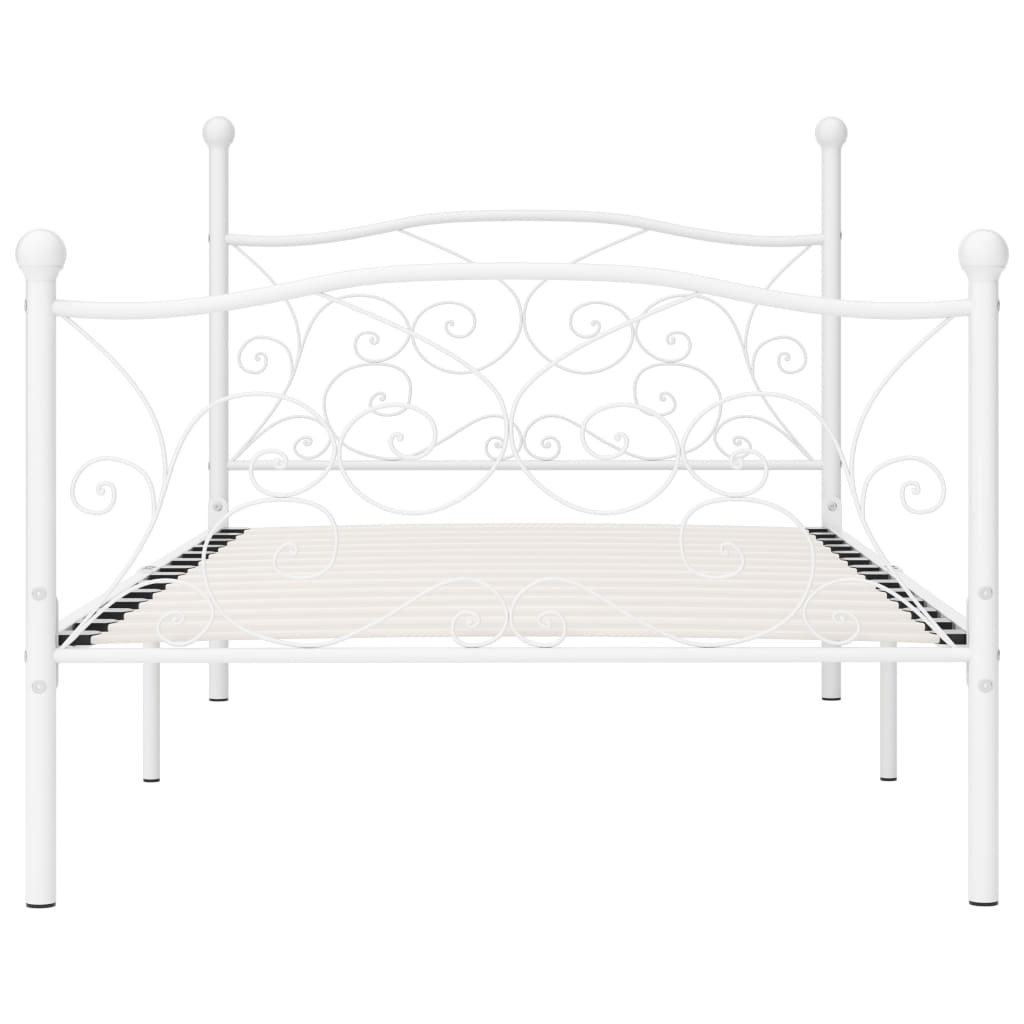 Bedframe Met Lattenbodem Metaal 100 x 200 cm