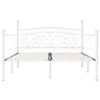 Bedframe Met Lattenbodem Metaal 180 x 200 cm Wit