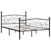 Bedframe Met Lattenbodem Metaal 160 x 200 cm Zwart