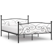 Bedframe metaal zwart 200x200 cm lattenbodem