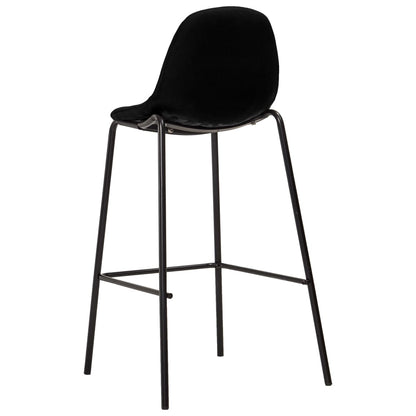 Barstoelen Stof 6 Zwart