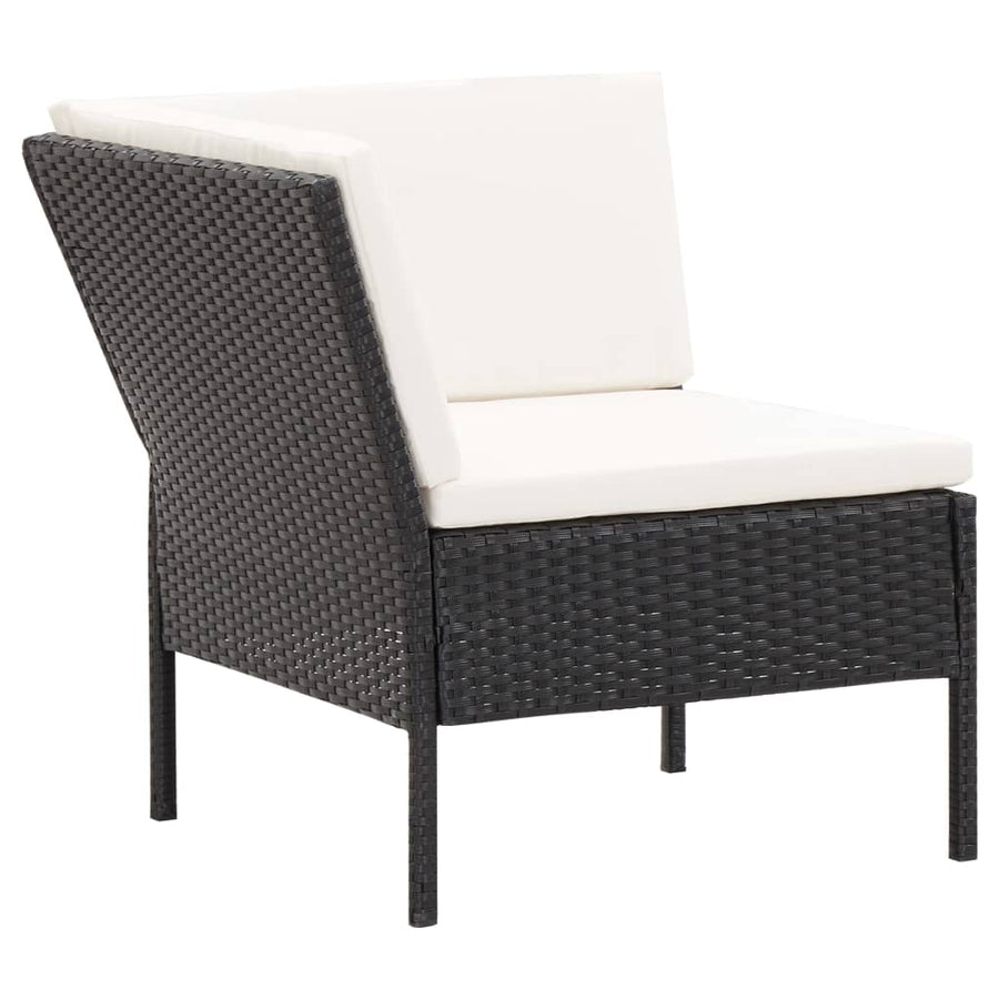Loungeset Met Kussens Poly Rattan 6