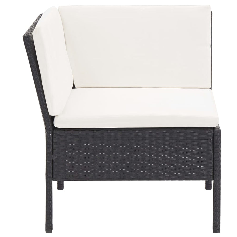 Loungeset Met Kussens Poly Rattan 6