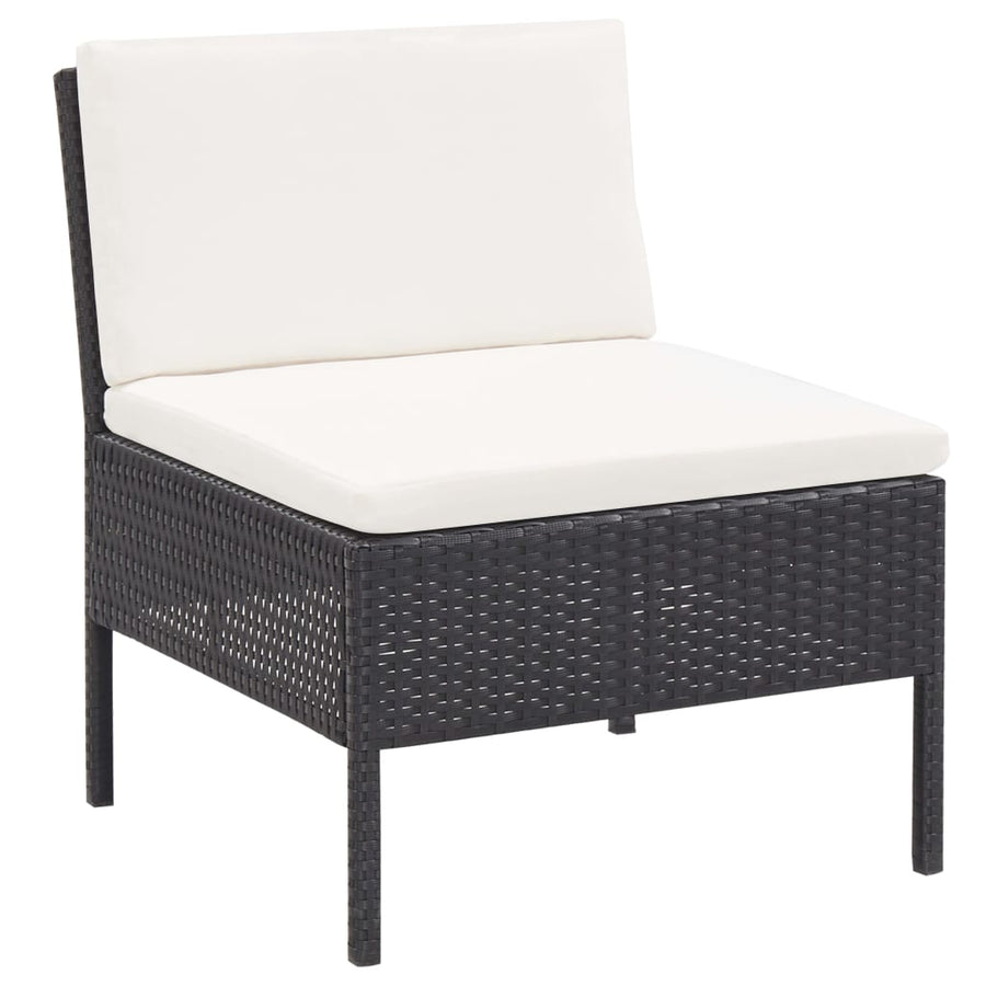 Loungeset Met Kussens Poly Rattan 6