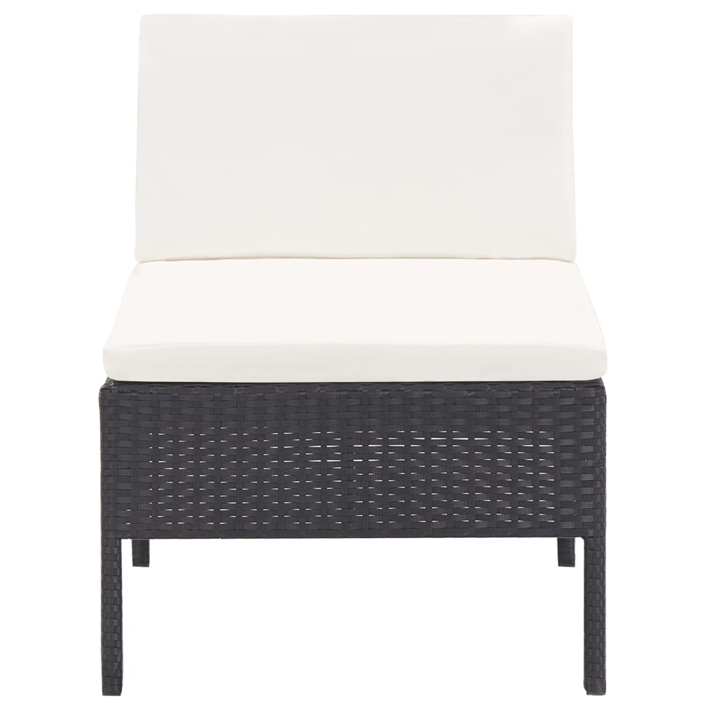 Loungeset Met Kussens Poly Rattan 6