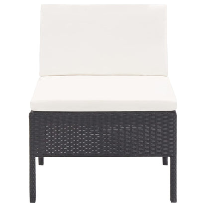 Loungeset Met Kussens Poly Rattan 6