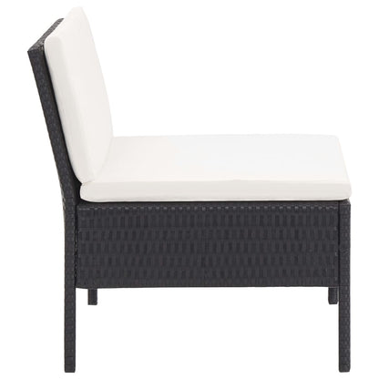 Loungeset Met Kussens Poly Rattan 6