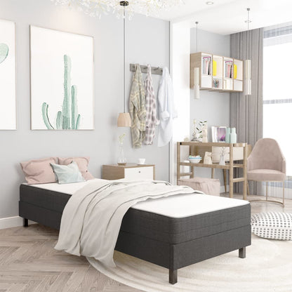 Boxspringframe Stof Grijs 90 x 200 cm 24.5 cm