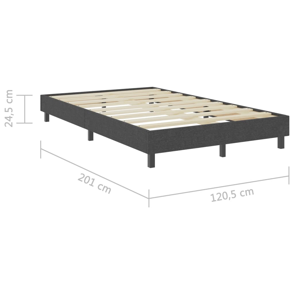 Boxspringframe Stof Grijs 120 x 200 cm 24.5 cm
