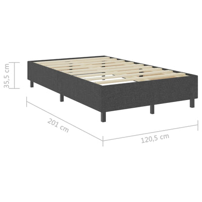 Boxspringframe stof grijs 120x200 cm 120 x 200 cm 35.5 cm