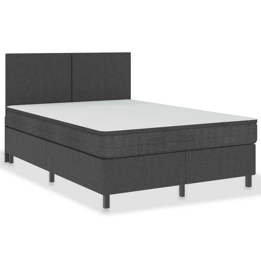 Boxspringframe Stof Grijs 160 x 200 cm 35.5 cm