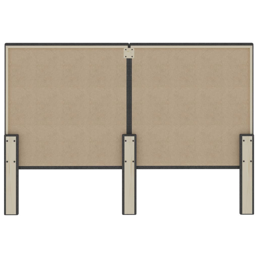 Hoofdbord 140x200 cm stof donkergrijs