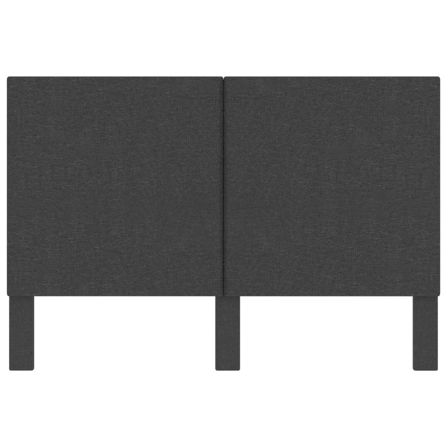 Hoofdbord Stof Donkergrijs 160 x 200 cm Effen ontwerp