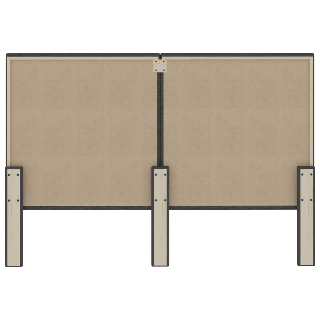 Hoofdbord Stof Donkergrijs 180 x 200 cm Effen ontwerp