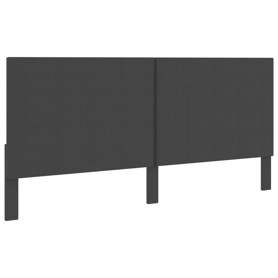 Hoofdbord Stof Donkergrijs 200 x 200 cm Effen ontwerp
