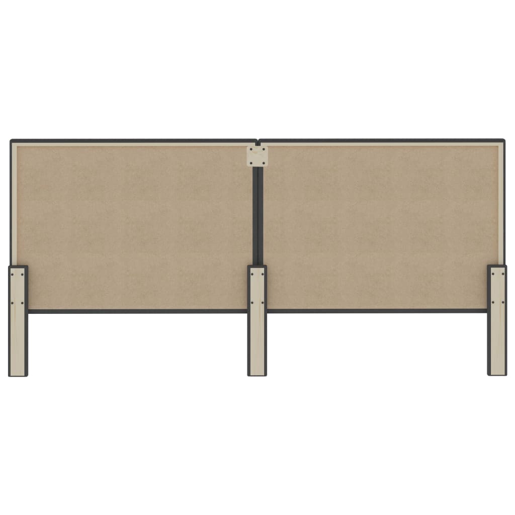 Hoofdbord Stof Donkergrijs 200 x 200 cm Effen ontwerp