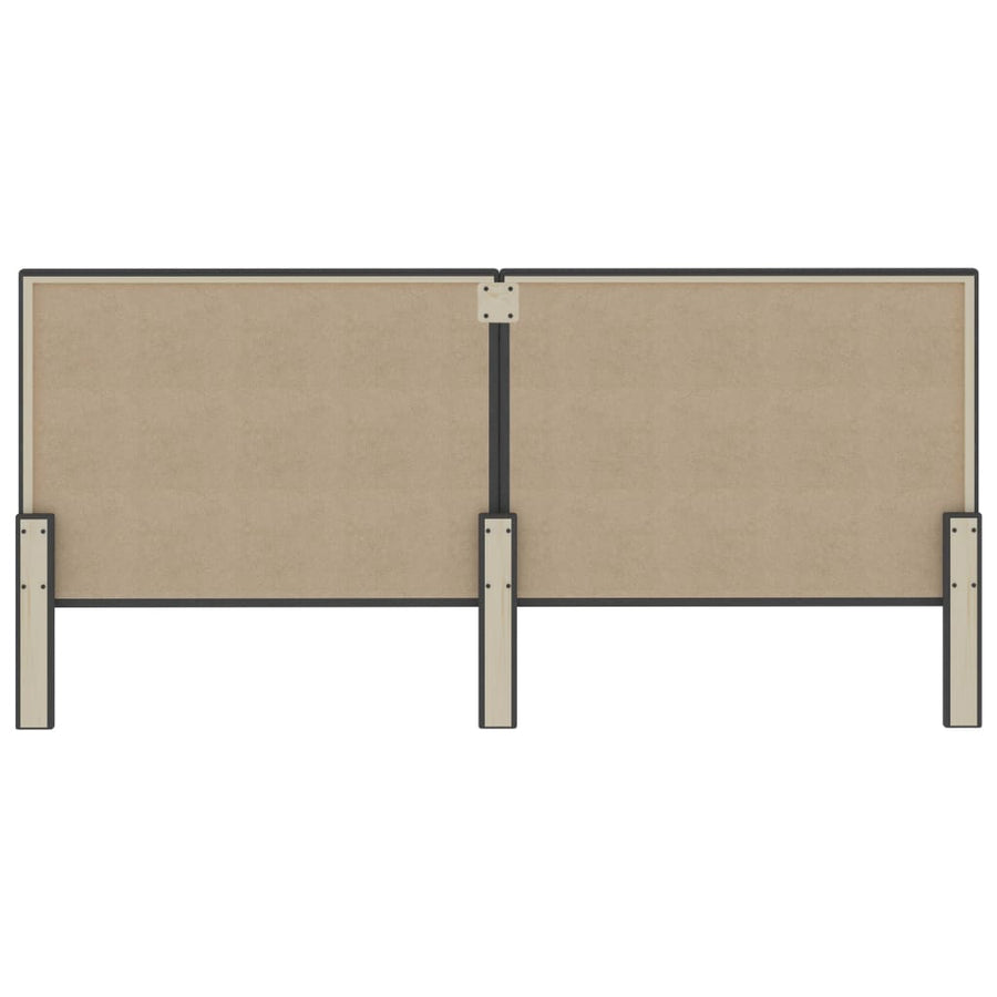 Hoofdbord Stof Donkergrijs 200 x 200 cm Effen ontwerp