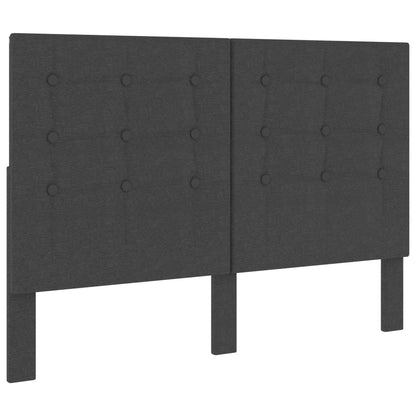 Hoofdbord Getuft Stof Donkergrijs 140 x 200 cm Getuft ontwerp