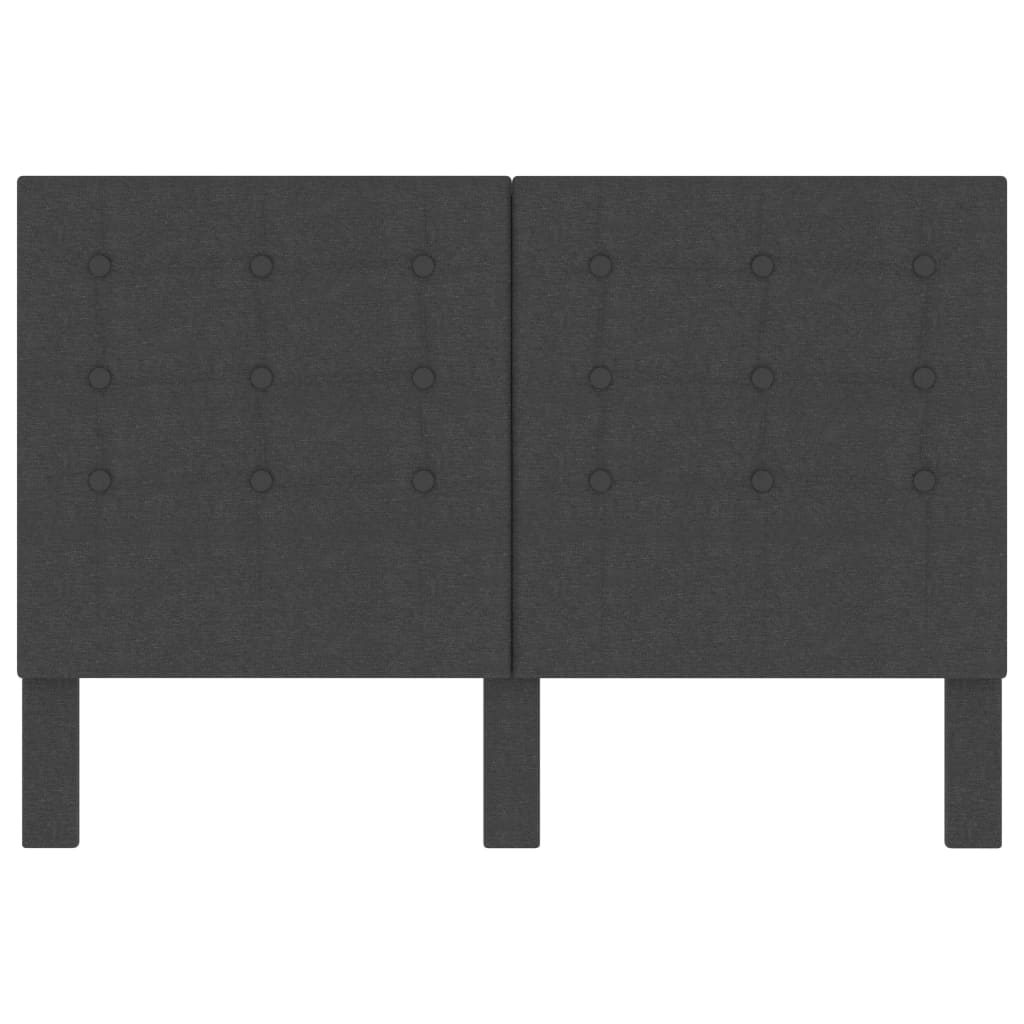 Hoofdbord Getuft Stof Donkergrijs 140 x 200 cm Getuft ontwerp
