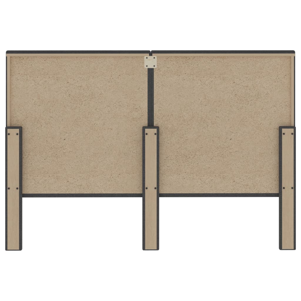 Hoofdbord Getuft Stof Donkergrijs 140 x 200 cm Getuft ontwerp