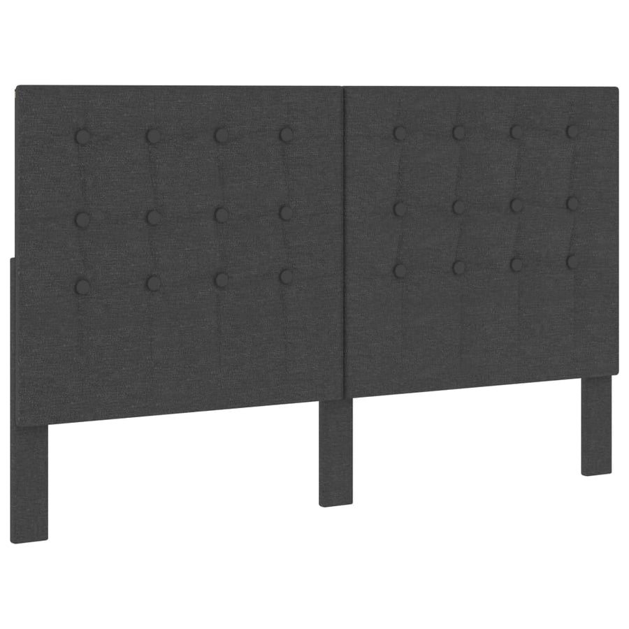 Hoofdbord Getuft Stof Donkergrijs 160 x 200 cm Getuft ontwerp
