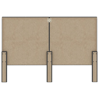 Hoofdbord Stof Donkergrijs 160 x 200 cm Vierkant ontwerp